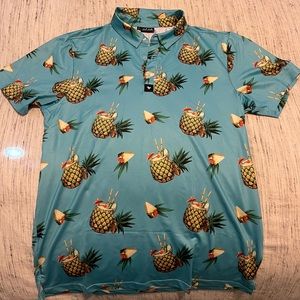 Bad birdie pineapples polo